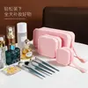 Bolsa de maquillaje de viaje, bolsa de cubo de azúcar de silicona, impermeable, portátil, organizador mini de artículos de tocador y cosméticos, bolsa cuadrada para joyas para uso en exteriores