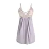 Camisón de Noche Sexy para Mujer con Escote Profundo en V, Acolchado, Push-Up, Espalda Descubierta, Color Rosa, con Bata de Atar, Set para el Hogar P3169