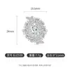 Transmisión en Vivo Venta Caliente Anillo de Mariposa Huevo de Paloma Cortado Flor de Hielo Piedra Preciosa Colorida para Mujeres, Anillo con Forma de Huevo de Diamante de Alto Carbono Súper Brillante, Venta al por Mayor de Una Pieza