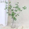 Folha de lótus artificial Guanyin, vime zen chinês, plantio verde, flor artificial, pacote de flores artificiais simples, decoração de flores secas para ambientes internos