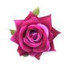 D 7cm Terciopelo Simulada Flor Rosa con Borde Enrollado Cabeza Flor Artificial DIY Pasador de Flor Accesorios para Ramillete Decoración de Sala de Bodas