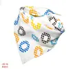 Bandana de Algodón Sarga para Perro Mascota Estilo de Atar Babero Infantil Bufanda para Cabeza de Bebé Empaquetado Individualmente