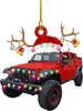 Decoração de Árvore de Natal Caminhão Pendurado para Novo Produto Transfronteiriço Ornamento Acrílico Plano para Mesa Item Padrão Xianghong
