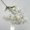 5 Cabeças de Flores Artificiais de Seda Azul Flamejante para Arranjos de Chão de Casamento, Decoração de Casa, Cena de Salão de Casamento Atacado Flores Artificiais Orquídea Flamejante