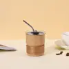 Nueva Taza Termo de Acero Inoxidable Portátil de Moda Taza de Cerveza Creativa Europea de Una Sola Capa Taza de Café con Popote para Viajes al Aire Libre