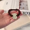 Diadema de Banda de Goma con Perlas de Metal y Pedrería Retro Diadema Popular de Alta Calidad Anillo de Intestino Delgado de Conejo Accesorios para el Cabello para Mujeres