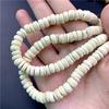 Cuentas espaciadoras de cáscara de coco, cuentas sueltas, color original nuevo, cáscara de coco, redondas planas, cuentas espaciadoras de madera, accesorios para joyería DIY, cuentas al por mayor