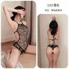 Noche Larga Lencería Sexy Europea y Americana Traje Sexy Transparente Lencería Sexy con Cortes Tentación Exportación Qqny5207