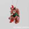 Artesanato de Cerâmica Macia Personalizado Feito à Mão Desenho Animado Fofo Veado Esquilo Raposa Elefante Pequeno Animal Decorações de Árvore de Natal