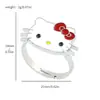 Pulsera, Collar y Anillo Temáticos de Hello Kitty, Lindos Accesorios Infantiles de Dibujos Animados, Al Por Mayor en Stock