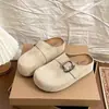 Sapatos Birkenstock da Moda com Solado Grosso para Mulheres 2026 Outono Nova Chegada Chinelos Confortáveis Simples Fechados Antiderrapantes Aumentadores de Altura