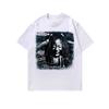 Camiseta de manga corta estilo hip-hop estilo americano con estampado de parodia, de 260 g, con lavado intenso y base de agua, estilo Joker, para hombre