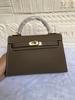 Bolso Kelly de Alta Gama 2023 Nuevo de Segunda Generación Bolso de Cuero Genuino para Mujer Bolso de Mano de Un Solo Hombro Cruzado Moderno Capa Superior