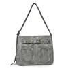 2024 Nueva Bolsa de Mensajero Transfronteriza Moda para Mujeres de Mediana Edad Bolso de Temperamento Cuero Suave Gran Capacidad Multicapa Bolso de Hombro