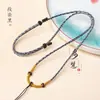 Cuerda para colgante de color teñido Duan, cuerda tejida DIY para Buda de jade, cuerda para colgante de jade, cuerda para colgante de jade dorado, venta al por mayor
