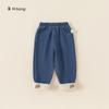 Um Par de Roupas de Inverno Infantis para Meninas, Calça de Brim Macia com Lã Integrada, Calça Infantil com Lã de Alpaca, Calça Engrossada para Meninas