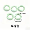 Llavero de anillo de plástico de colores Accesorios para abalorios DIY Colgante de anillo de resorte Gancho de campana Materiales para cadena de teléfono móvil