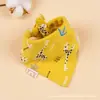 Toalla triangular de algodón para bebé toalla para recién nacido anti-escupir leche agua saliva toalla para bebé niño y niña babero de algodón toalla base para babero