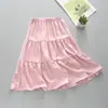Faldas de Otoño para Niñas con Mucho Vuelo, Faldas de Línea A Estilo Coreano para Niños Mayores, Elegantes Faldas Largas para Niños