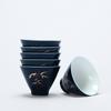 Juego de té kung fu blanco sebo taza de té cerámica mate blanco puro taza de cata de té taza maestra taza pequeña tazón de té taza individual