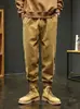 Calça jogger masculina versátil e solta de perna reta, tendência 2026, calça masculina versátil estilo Hong Kong, calça casual workwear