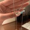 Collar de mariposa de doble capa para mujer, cadena de clavícula de lujo ligera con diseño de nicho, cadena para el cuello, nuevo colgante de moda 2024.