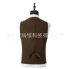 Chaleco para Hombre Venta Caliente Transfronteriza Chaleco Casual Novio Padrinos Chaleco Ajustado de un Solo Botón Fabricante Venta al por Mayor en Stock