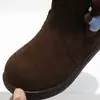 Estilo Novo de Inverno Algodão Veludo Curto Sapatos Infantis Estilo Coreano Botas de Couro para Meninas Botas Curtas Infantis Botas de Cano Médio 5042