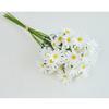 Flor Artificial Amarrada à Mão Crisântemo Verde Venda Quente Transfronteiriça Margarida Pequena Simulação Flor Artificial Grampo de Cabelo Flor de Seda Flor de Mesa Pequeno Crisântemo