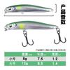 Novo Produto Atacado 8G12G Língua Curta Longa-Deformada Material ABS Mino Isca Submersível Isca Biônica Bloco de Chumbo Embutido