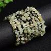 Pulsera de Grava de Piedra de Uva Natural Varios Colores Irregular Pulsera de Grava de Cristal Pulsera de Mujer Pulsera Elástica