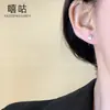 Xigu E2531 Aretes para Perforación de Oreja de Plata S999 Completa Ciervo Pendientes de Otoño e Invierno Pendientes de Zirconia Copo de Nieve 2025 Nuevo Estilo para Mujer
