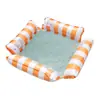 Bote Inflável Flutuante de Quatro Tubos, Cama Flutuante Inflável de Verão para Água Atacado, Cadeira Flutuante de Rede de Quatro Tubos, Cadeira de Lounge Inflável para Piscina Atacado