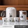 Conjunto de Chá Portátil para Viagem Panda Express Pequeno Conjunto Bule de Chá de Vidro Separação de Chá Especial para Acampamento ao Ar Livre