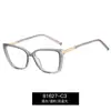 81627 Gafas Transfronterizas Nuevas Tr90 Anti-Luz Azul Tendencia Gafas Planas Ojo de Gato Europeas y Americanas Exportación Marco Óptico de Primavera