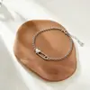 Pulsera de Plata de Ley S925 con Forma de Corazón y Clip de Papel para Mujer, Pulsera de Lujo Ligero de Gama Alta con Diseño Único, Venta al por Mayor