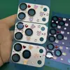 Película Protectora para Lente Todo en Uno Adecuada para Apple iPhone 17 Pro/17 Pro Max con Manzana de Lente Tachonada de Diamantes