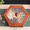 Caja de madera dieléctrica simple para frutos secos, bandeja para frutas, bandeja para refrigerios domésticos, bandeja para dulces de Año Nuevo, caja de almacenamiento para refrigerios de cocina