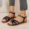 Comercio Exterior Europeo y Americano Tallas Grandes Otoño 2026 Nuevos Zapatos Zapatos Planos Sandalias Zapatos Romanos Zapatos de Playa Zapatos de Mujer Venta al por Mayor