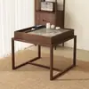 Mesa de Chá de Madeira Maciça para Varanda Novo Estilo Chinês Mesa Quadrada para Apartamento Pequeno Mesa de Café Mesa Simples para Casa Mesa Quadrada Zen para Lazer