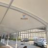 Fabricantes de Guangdong especializados en la producción de marquesina de estructura de membrana para estacionamientos al aire libre, proyecto de cobertizo grande de estructura de membrana de acero