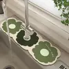 Tapete para Torneira Macio de Terra de Diatomáceas Banheiro Absorvente Secagem Rápida Tapete Bancada de Pia de Banheiro Cozinha Tapete para Vaso Sanitário