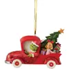 Novos Pingentes de Carro Interessantes da Série Verde, Enfeites de Árvore de Natal, Presentes para Festas de Fim de Ano, Decorações para Casa