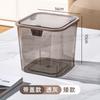 Lixeira de Mesa Espessa com Tampa de Acionamento por Pressão para Casa Sala de Estar Mesa de Jantar Dormitório de Estudante Balde de Armazenamento Transparente Mini Fofo