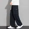 Pantalones de trabajo impermeables a la moda y modernos para hombre, estilo casual americano, corte holgado, talla grande, versátiles, deportivos, pantalones de pierna recta de alta gama