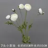 Flor artificial blanca Mori flor de seda blanca lechosa flor de techo suave para salón de bodas peonía rosa nieve