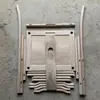 Silla de Tutor Grande Imitación Antigua Corte Blanco Blanco Olmo Viejo Silla de Respaldo Redondo Silla de Té Silla de Respaldo Estilo Chino Nuevo Silla de Montaje de Madera Maciza al por Mayor