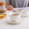Taza de Café de Cerámica de Lujo Estilo Británico para Entrada, Taza para Té de la Tarde para el Hogar, Juego de Taza y Platillo de Café de Lujo Pequeño Estilo Europeo Phnom Penh