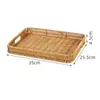 Prato de frutas inclinado de rattan, cesta de frutas de imitação de rattan, cesta de armazenamento de lanches, cesta de exposição de rattan, cesta de feira, cesta de exposição para casa de temporada
