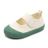 Zapatos de Lona Nuevos para Niños Primavera 2026 con Velcro, Planos de Corte Bajo, Estilo Coreano, Suela Suave, Jardín de Infancia 1223